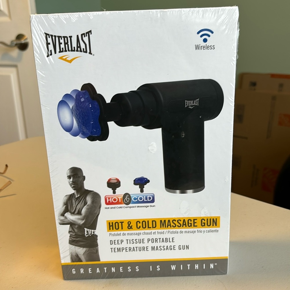 Everlast Black Hot & Cold Massage Gun